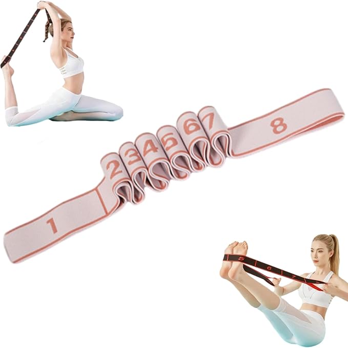 Fitness Resistance Band for Stretching and Yoga, Resistance Bands with Handles for Arms, Fashion Puller Exercise, Adjustable Bands for Full Body Stretching Shaping