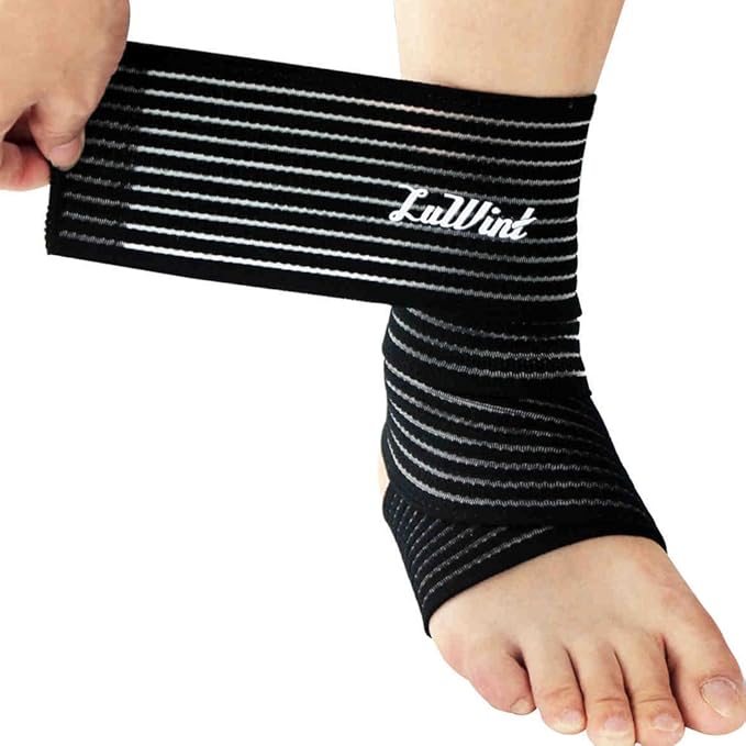 Luwint Leg Guards for Athletic Use, 2 Pack Ankle Wrist Knee Calf Thigh Wraps Support for Sports Gym Weightlifting Workout Running Pain Relief
