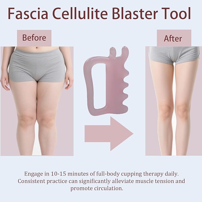 Large Cellulite Massage Tool, Manual Fascia Blaster Trigger Points Massages Release Lymphatic Drainage,Myofascial Release Tools for Body Tension Relief