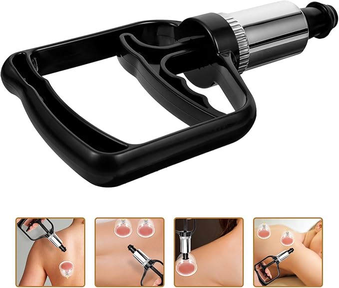 Beaupretty Cupping Hand Pump Handheld Vacuum Pump Replacement Strong Suction Manual Pressure Cupping Tool for Muscles