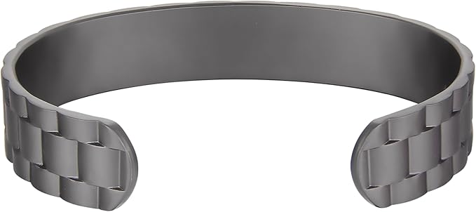 Earth Therapy Pure Copper Magnetic Black Gear Cuff Bracelet - Adjustable Unisex Sport Band with Ultra Strength Magnets