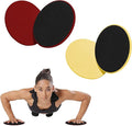 17.5cm/6.89In Round Core Sliders for Working Out,Set of 4 Exercise Core Pilates Sliders,Floor Foot Slider for Exercise 2 Color