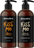 Sweet and Sensual Massage Oils for Couples - Mango and Vanilla Romantic Full Body Massage Oils with Sweet Almond Oil for Easy Gliding Special Moments - Therapeutic Grade Scented Body Oils