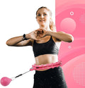 Hula Hoop Fitness Gear w/Counter - Abs Workout, Weight Loss & Burn Fat (Smart Weighted Hula Hoops, Stomach Exercises)