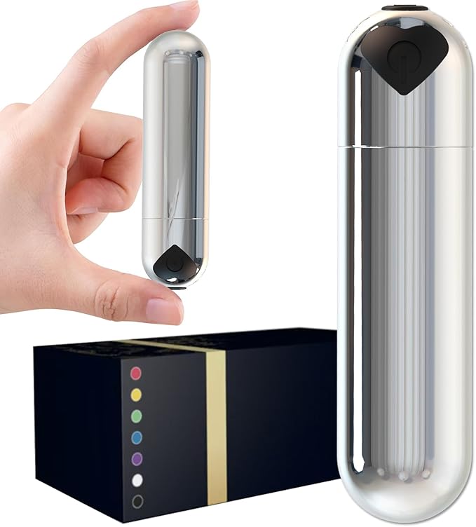 Mini Handheld Electric Back Massager Waterproof Quite Massager, Portable Massager for Back Neck Shoulder Body,Silver