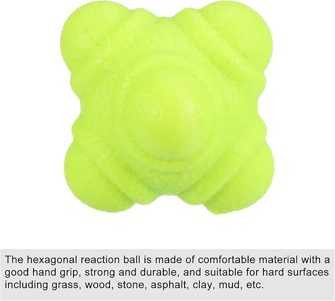 PATIKIL Bounce Reaction Balls Coordination Training Ball Agility Trainer, TPR Low Difficulty for Speed Reflex