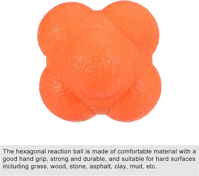 PATIKIL Bounce Reaction Balls Coordination Training Ball Agility Trainer TPR High Difficulty for Speed Reflex