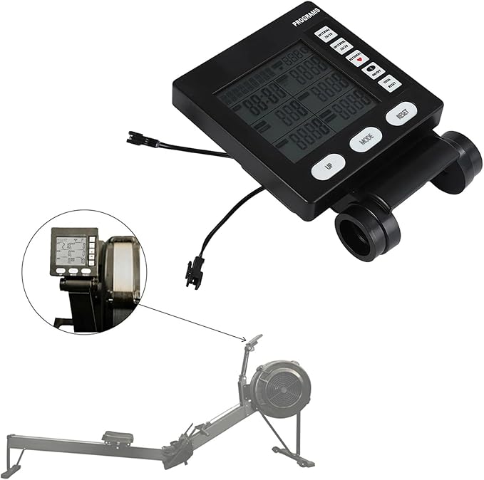 LCD Display Health Tracking Rowing Machine Counter Fitness Speedometer for Accurate Exercise Data and Health