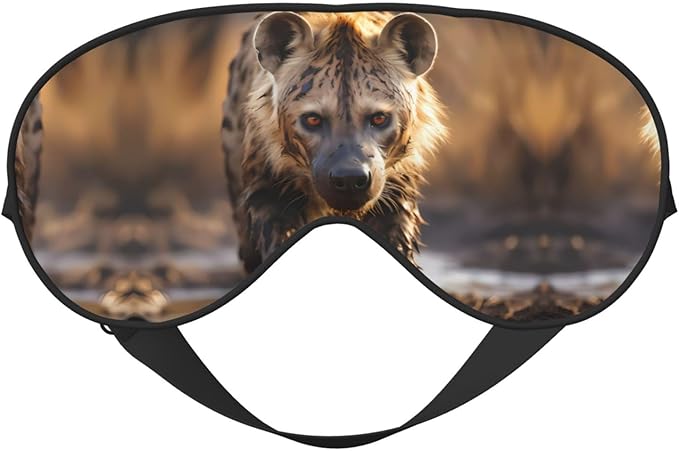 Lone Hyena Head-Mounted Double-Sided Light-Blocking Sleeping Eye mask to Protect Eyes and Relieve Eye Fatigue
