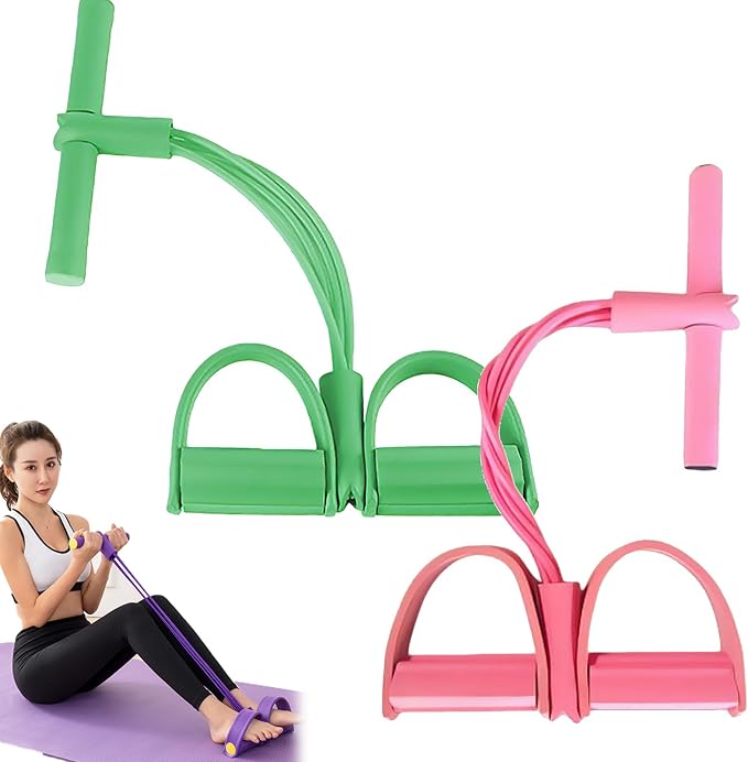 Fashion Puller Exercise, 8 Tube Pedal Resistance Device Detachable and Adjustable Pedal Resistance Device, Stretching Workout Fitness Bands for Arm Weights Exercise Equipment