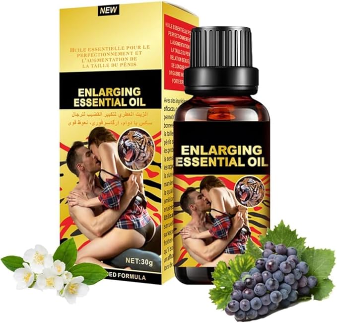 Men Massage Essential Oil, Body Moisturizing & Penis Becomes Longer and Thicker Enhancement Erotic Massage Oil, Men Energy for Care Delay Performance (Oil)