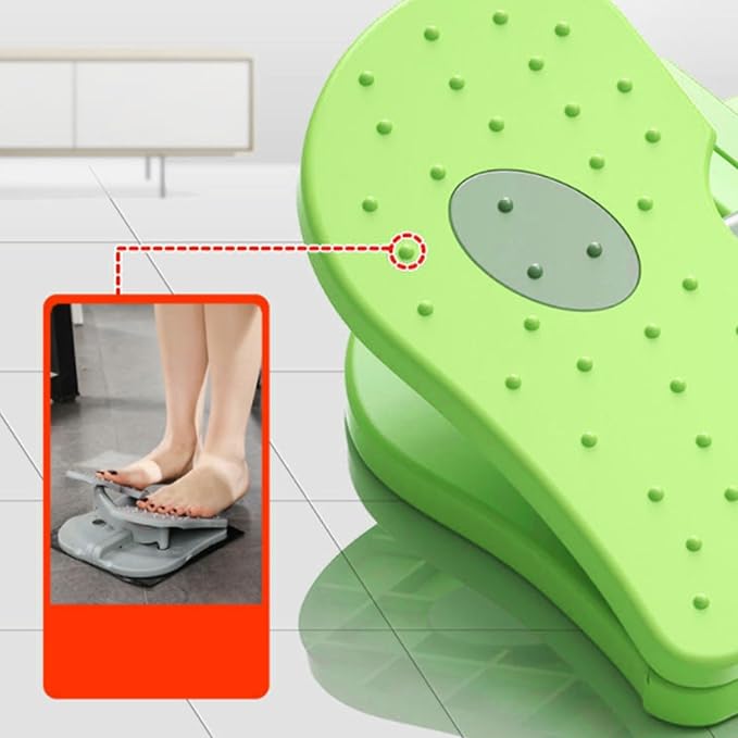 Foot Stepper Machine, Foldable Leg Exerciser Under Desk Foot Pedal Exerciser Reinforced Nylon Leg Workout Trainer for Home Office Use