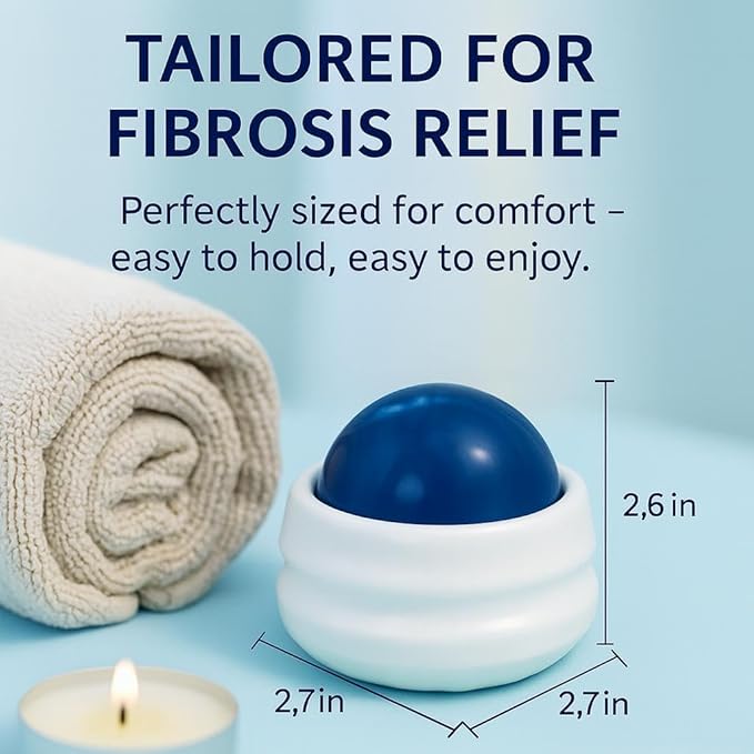 Bruizex Lymphatic Drainage Massager, Massage Roller Ball, Fibro Body Roller for Fibrosis Treatment, Liposuction, 360 Lipo, Tummy Tuck & BBL Post Surgery Recovery