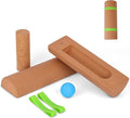Cork Balance Board, Ankle Stability Trainer & Foot Strengthener, Textured Natural Cork Wobble Board for Proprioception, Mobility & Physical Therapy, Balance Trainer for Adults & Seniors, Home Gym Fall-Prevention Training