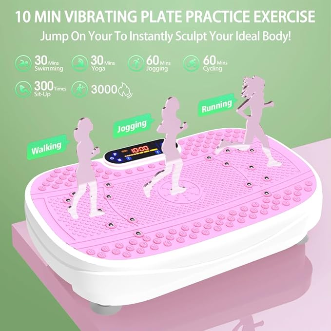 Vibration Plate, Exercise Machine,Full Body Shaker Workout Fitness Platform Home Vibration Plate