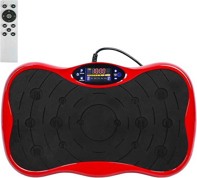 Vibration Plate Exercise Machine, 1-99 Adjustable Speeds Power Shaping Waver Vibrating Plate 300 Lbs Capacity Fitness Platform for Weight Loss,Whole Body Workout Equipment for Women