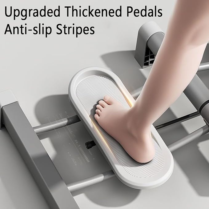 Foldable Ski Machine Ski Simulator Leg Exercise Equipment Weight Loss Thin Legs Pelvic Floor Trainer for at Home Gym(Gris,Without armrests)