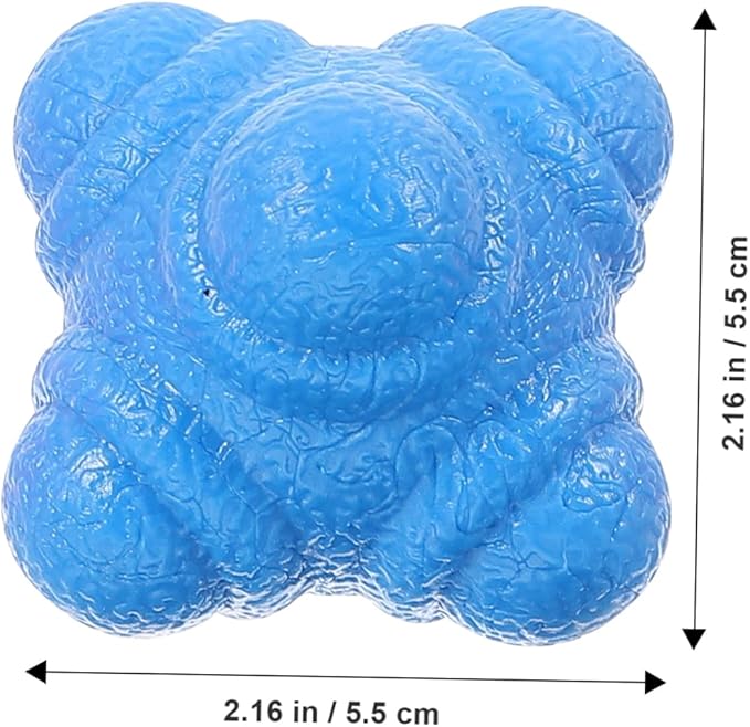 6Pcs Hexagonal Reaction Balls for Indoor Training Agility Reflex Practice Coordination Reaction Speed Multi Sport Fitness Tool Bright Colors