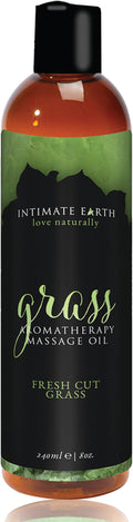 Intimate Earth Massage Oil, Grass, 8 Ounce