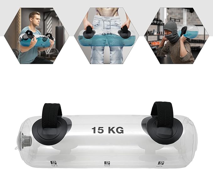 Water Weights Aqua Bag, Training Water Bag, Workout Sandbag Alternative, Portable Stability Fitness Equipment for Fitness Training 33 LBS