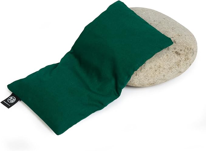 Yoga Studio Organic Eye Pillow, 23 cm x 12/13 cm, Organic Yoga Pillow Lavender and Flax Seed, for Tired Eyes and Headaches