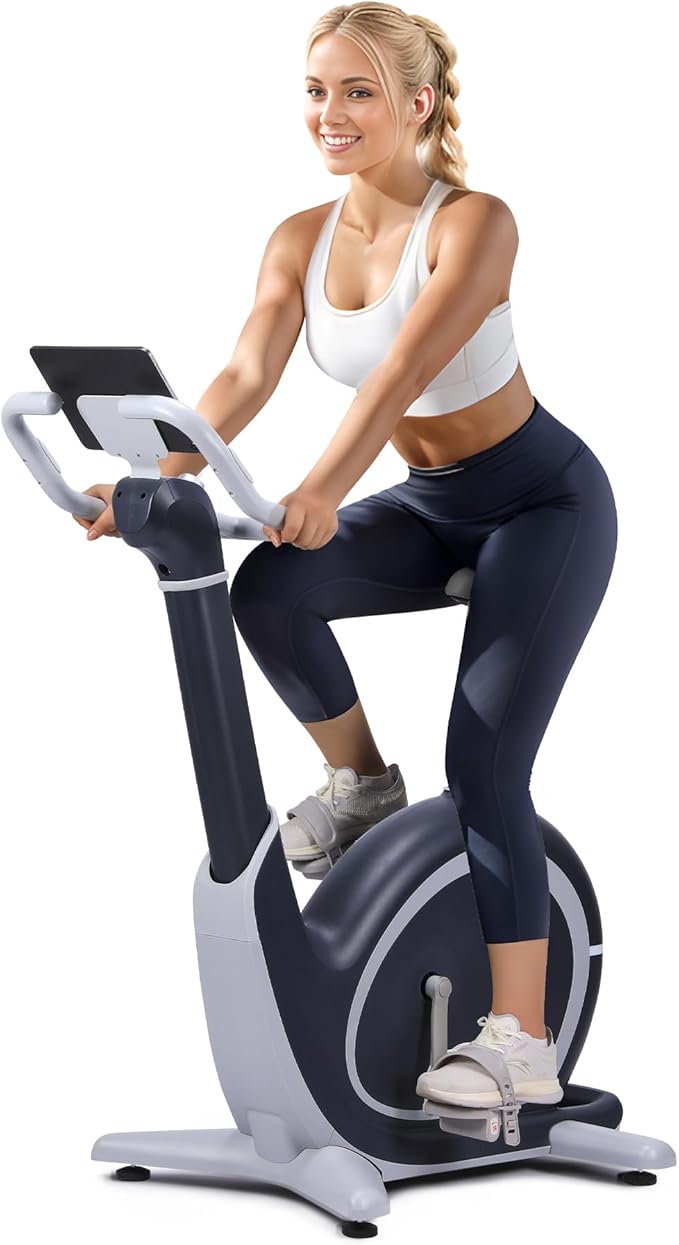 GarveeLife Exercise Bike, Programmable 36 Levels Magnetic Resistance Exercise Bike with 350 LBS Weight Capacity, Smart Indoor Cycling Bike for Cardio Workout and Cycle Training