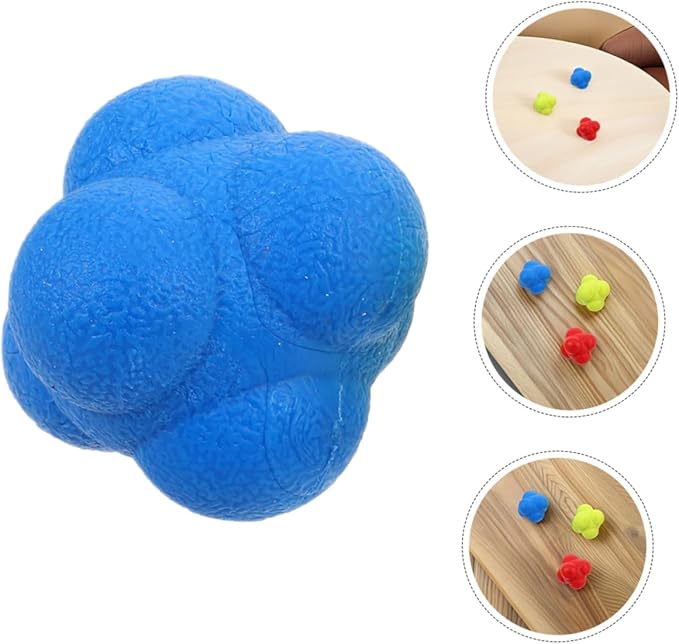 VICASKY 6pcs Agile Training Ball Hand Eye Coordination Training React Reflex Balls Ball Training Elastic Reaction Balls Reflex Training Tools Body Coordination Training