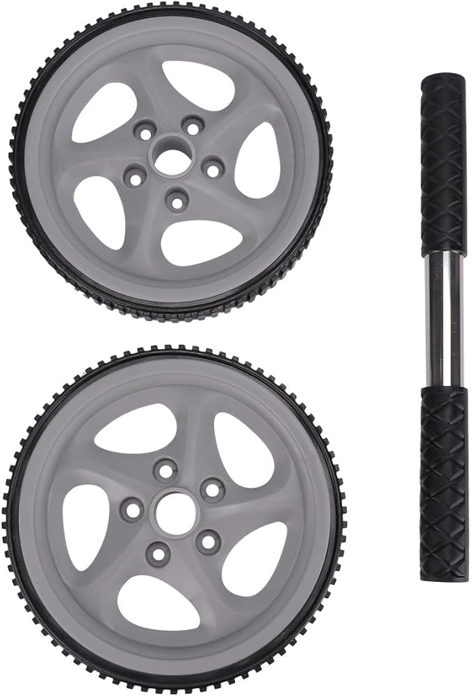 Ab Roller Wheel for Home Fitness, Dual-wheel Abdominal Exercise Roller, Portable Core Strength Trainer for Ab Workouts and Strength Training