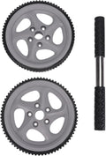 Alasum Ab Roller Wheel Dual-wheel Non-slip Handle Exercise Fitness Wheel for Home Abdominal Core Strength Training and Oblique Workout
