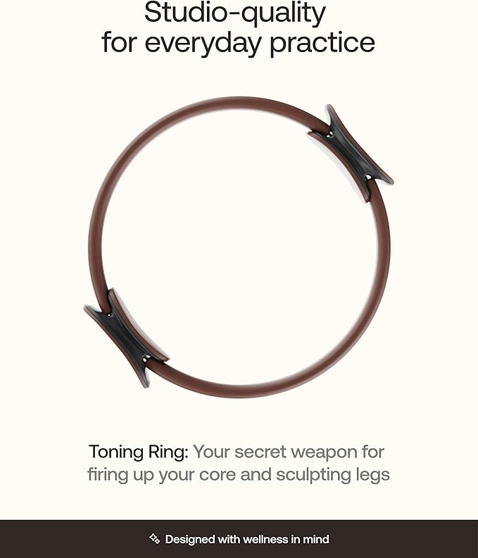 BetterMe Toning Pilates Ring – Magic Circle Pilates Ring for Strength & Flexibility – 15 Inch Fitness Ring for Home Pilates & Yoga Workouts