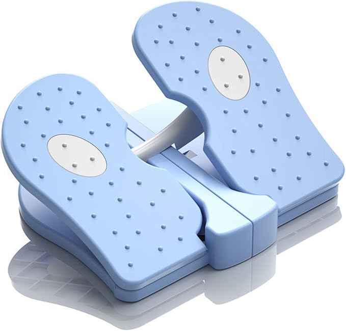 Compact Foot Stepper Machine, Quiet Folding Leg Workout Trainer, Anti Slip Mini Stepper Trainer, Reinforced Nylon Material, Lightweight Office Home Exercise Equipment, Convex