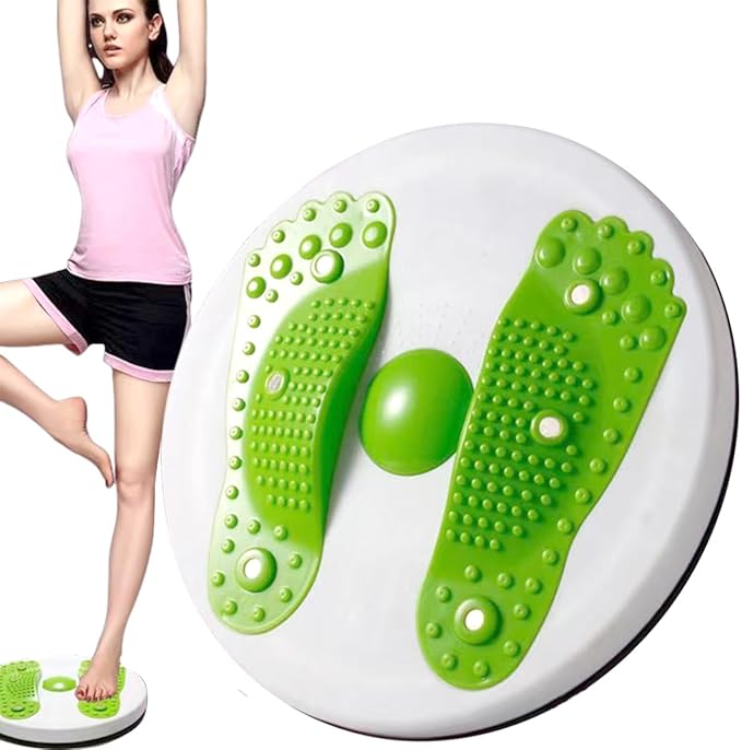Twister/Ab Twister Board for Exercise Waist Twisting Disc Waist Whisper Foot Massage Twist for Fitness Losing Weight Indoor Outdoor Sports Equipment (12 in)