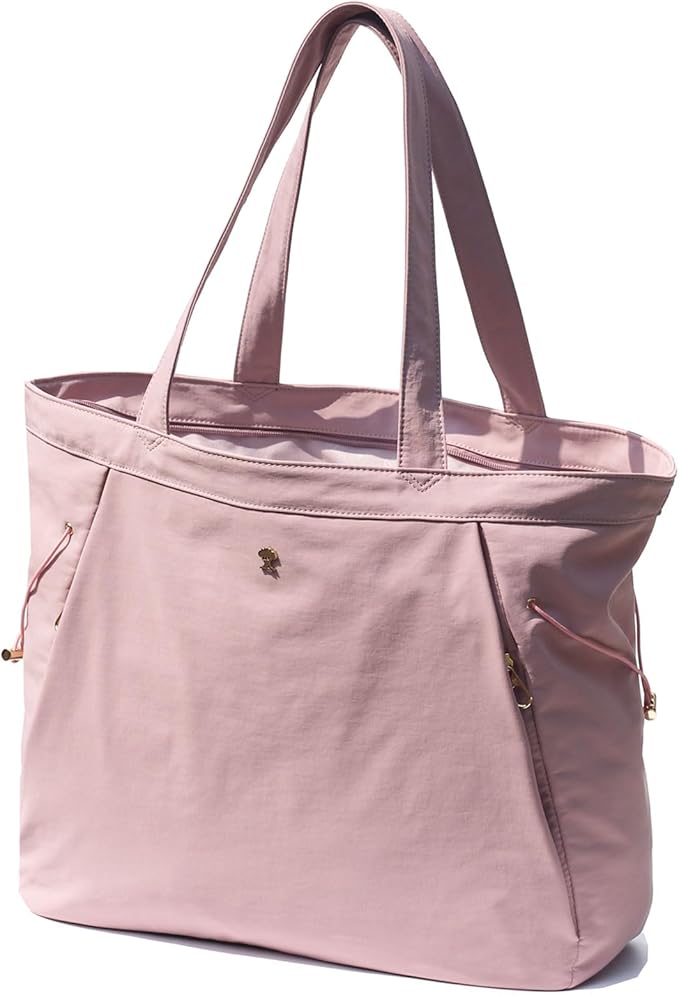 ESVAN Yoga Tote Bag for Women Shoulder Bags Drawstring for Office Workout Travel Carryall Pilates Gym and Beach