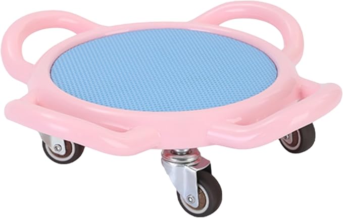 360掳 Rotating Ab Roller Wheel Portable Exercise Board with Mat for Home Workout