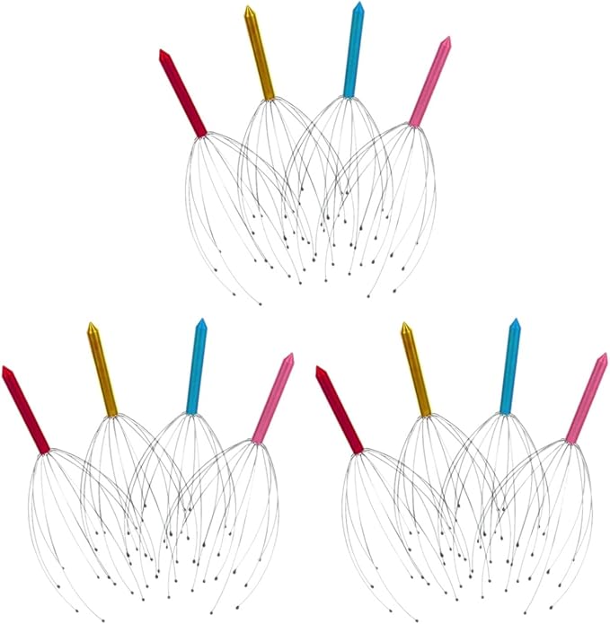 Healifty 12 Pcs Head Massager Scalp Massage Tool Scalp Massager Head Claw Massager