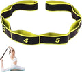 Fitness Resistance Bands for Stretching and Yoga, Number Stretch Resistance Band with Clear Markings, 8/10/12 Section Stretch Band for Fitness, Pilates, Dance, Full Body Workout