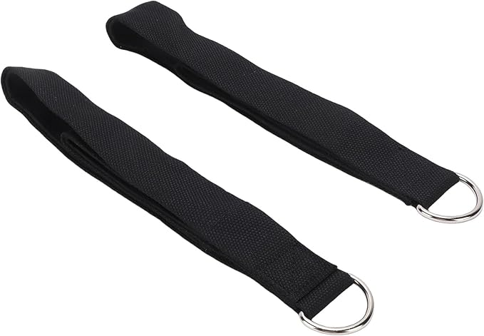 Pilates Straps with D Buckle, Cotton Neoprene Double Loop Strap for Home Gym Fitness Workout