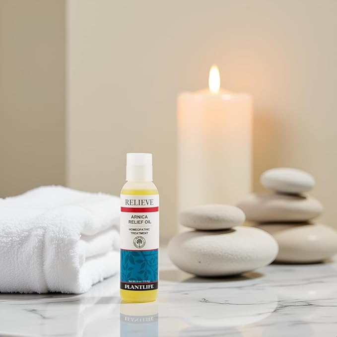 Plantlife Arnica Relieve Oil - Relieve Products are a Homeopathic Solution for Everyday Use - Works Quickly and Effectively - Made in California