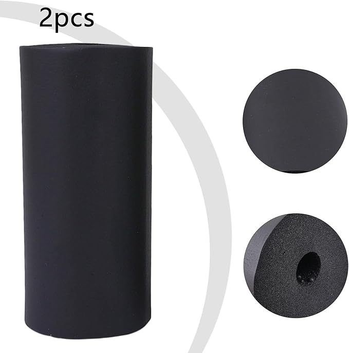Foam Roller Pad Replacement for Leg Curl and Extension Machines, for Home and Gym Workout Equipment, Fits 20-22mm Tube Diameter