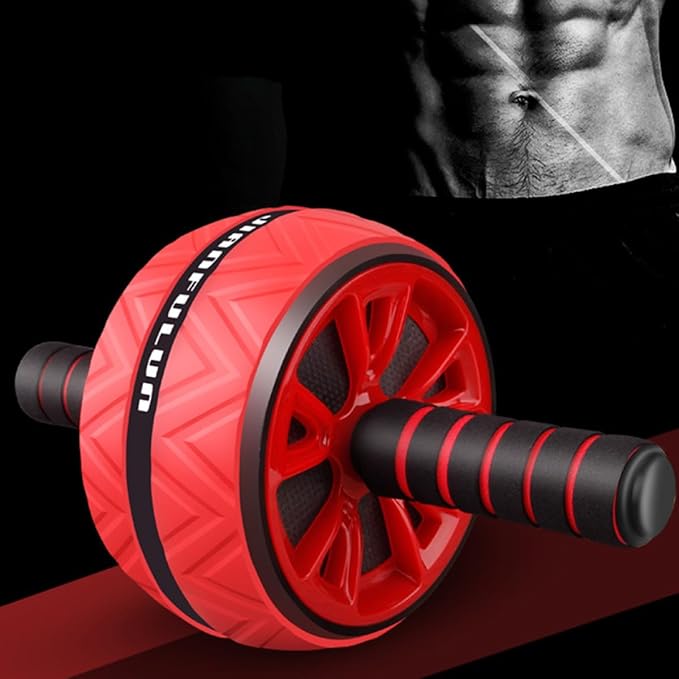 Zerodeko Fitness Ab Roller Wheel Double Wheel Ab Core Workout Roller with Silent Operation for Home Gym Abdominal Training and Core Strengthening Exercises