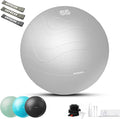 HAPBEAR Exercise Ball (22''/26''/30'') - Anti-Burst Slip-Resistant Yoga/Pilates Ball for Core Training & Posture Improvement, Home Gym/Rehab/Pregnancy Ball, Quick Pump & 3 Resistance Bands Included