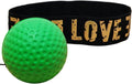 Sports Reaction Ball Boxing Reaction Training Ball, PU Reflex Ball Head-Mounted Love Adjustable Elastic Band, Perfect for Fighting Skills, Reaction Speed, Hand-Eye Coordination Training