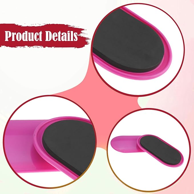 2 Pieces Exercise Core Sliders Slide Pads Exercise Equipment Lightweight Portable Ab Floor Gliders for Gym Dance