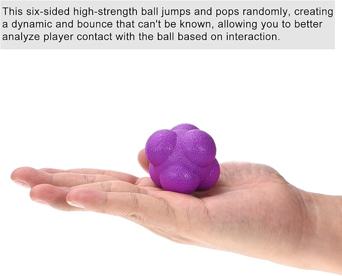 PATIKIL Bounce Reaction Balls Coordination Training Ball, Agility Trainer TPR High Difficulty for Speed Reflex