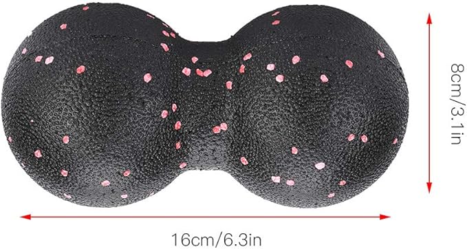 Foam Massage Tool, EPP Yoga Massage Foam Ball Peanut Ball Roller Point Body Muscle Stress Relief Tool (16x 8cm double ball)