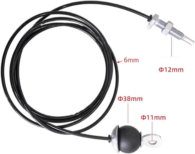 Gym Replacement Cable Steel Wire Rope 6mm Thick Strength Training Cord Pulley System Attachment for Workout Fitness Equipment- 2.5M