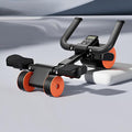 LOUXIFENG 2024 New ab Wheel Roller with Elbow Support Adjustable Automatic Rebound Abdominal Wheel Roller for Core Work Out Fitness
