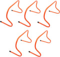 GALPADA 5Pcs Orange Soccer Agility Training Hurdles Stable Outdoor Speed Equipment for Football Baseball and Track Drills Enhance Coordination and Practice Drills