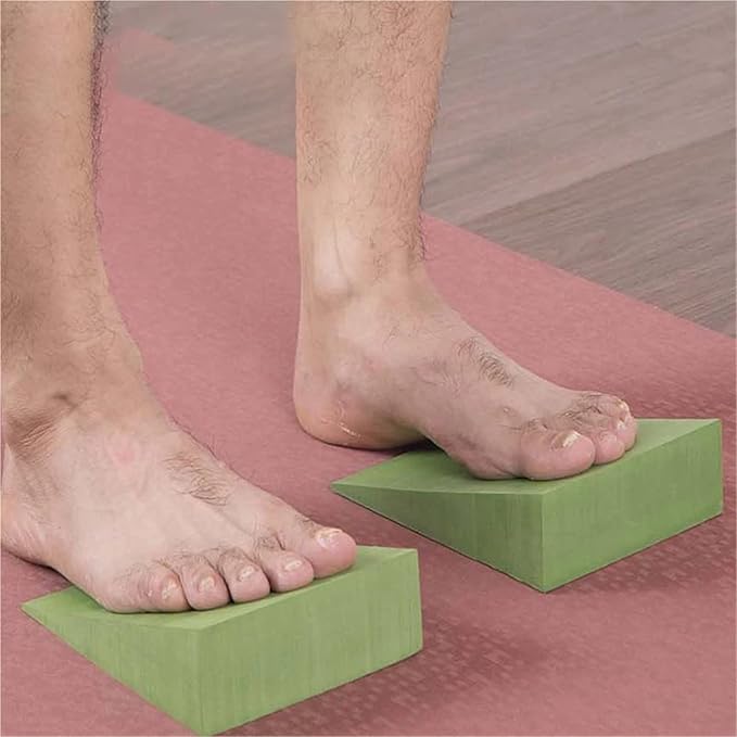Yoga Wedge Block 2pcs Squat Wedge Block Non Slip Professional Ramp For Weightlifting Deadlift Heel Elevated Calf Raises For Home Practice,Physical Therapy,Pilates.