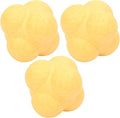 3Pcs Bounce Reaction Balls, TPR Material, Speed Coordination Training Set for Athletes, Portable and Durable Multisport Tools, Size 2.8x2.2in